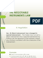 The Negotiable Instruments Law