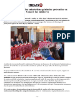PLF 2020_ Voici Les Orientations Générales Présentées en Conseil Des Ministres