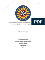 Estado Del Arte de La Investigación Del Programa de Maestría en Pedagogía de La Universidad Santo Tomás, Seccional Tunja (2013-2017)