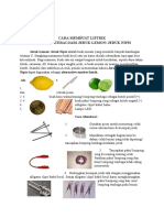 Cara Membuat Listrik Dari Jeruk Nipis