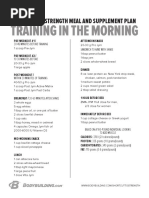 Shortcut To Strength Meal Plans Morning PDF