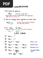 Logarithms Notes