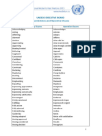 Preambulatory and Operative Clauses