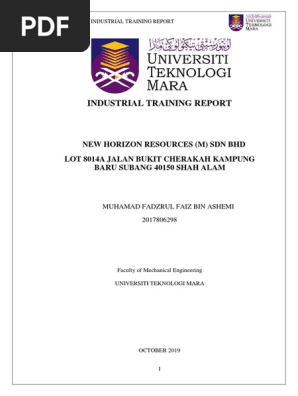 Industrial Training Report
