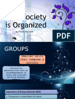 How Society Is Organized: By: Vielarie Maye Gulla