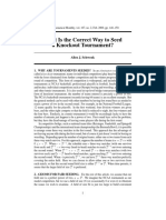 2000-02-02 - The American Mathematical Monthly - Allen J. Schwenk - What Is The Correct Way To Seed A Knockout Tournament