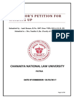 Creditor'S Petition For Winding Up: Chanakya National Law University