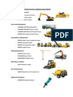 Construction & Mining Machinery Earth Moving Equipment