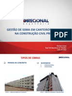 Gestão de Ssma em Canteiros de Obras Na Construção Civil Predial