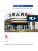 Sears Bankruptcy PDF