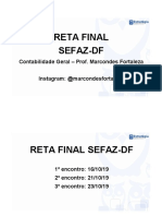 Retomada da reta final SEFAZ-DF