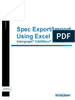 CADWorx Plant 2016 Capability Review - Spec Export-Import Using Excel