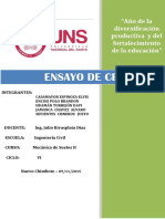 Ensayo de CBR: "Año de La Diversificación Productiva y Del Fortalecimiento de La Educación"