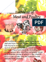 Meat and Poultry Nutritivevalue Of: Group 1 - Monday Cleaners