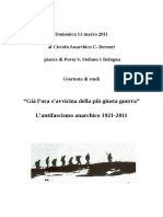 "Già L'ora S'avvicina Della Più Giusta Guerra"-L'antifascismo Anarchico 1921-2011 PDF
