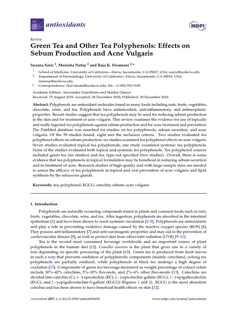 Antioxidants 06 00002 v2 | PDF | Bioavailability | Polyphenol