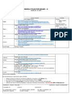 Weekly lesson plan for grade 3