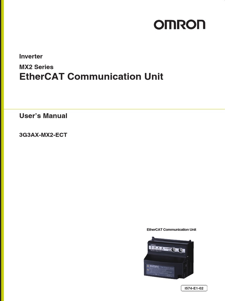 Ethercat Communication Unit: User'S Manual | PDF | Technology & Engineering