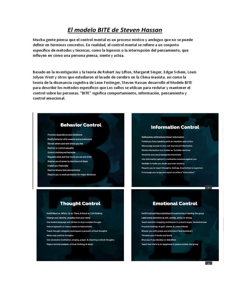 El Modelo Bite | PDF | Violación | Información