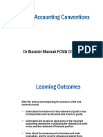 Applying Accounting Conventions: DR Alasdair Macnab FCMA CGMA