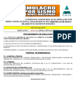 Comunicado Simulacro Por Sismo A Nivel Nacional 05.11.2018