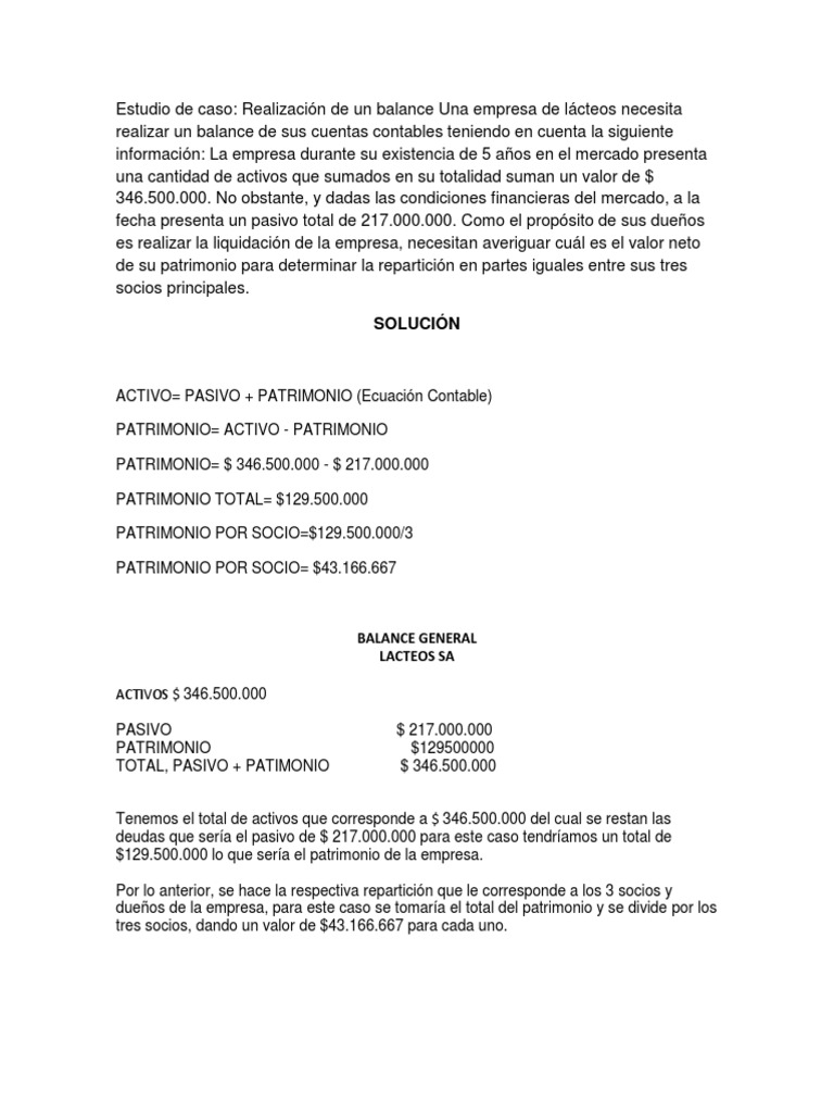 Balance General Sena | PDF | Hoja de balance | Contabilidad financiera