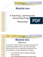 Module Two: A Teaching, Learning And Assessing Program Μrecycling¶