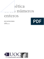 Aritmética de Los Números Enteros: José Luis Ruiz Muñoz