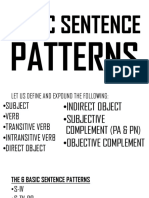 Basic Sentencepatterns FINAL