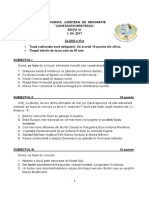 Concursul Județean de Geografie ''Constantin Brătescu" Ediția Vi 1. 04. 2017 Clasa A Vi-A