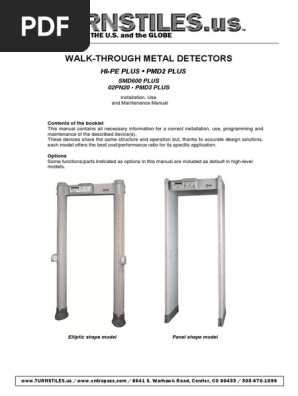 Ceia metal detector manual