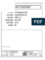 Project Cover Sheet and Drawing List for MAN Engine Crane