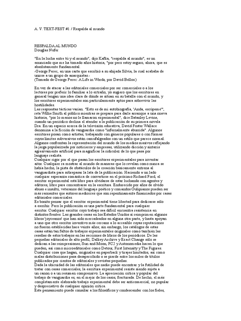 Documentos Del OULIPO PDF Existencialismo Idiomas Foto imagen