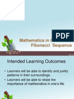Mathematics in Our World: Fibonacci Sequence