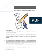 Eficacia e Ineficacia - Nulidad y Anulabilidad Del Acto Jurídico