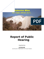 Asbestos Roro Public Hearing Report 20th December 2003