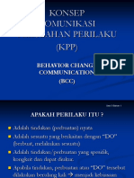 Konsep Komunikasi Perubahan Perilaku (KPP) : Behavior Change Communication (BCC)