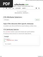 W3schools: CSS Attribute Selectors