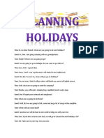 Conversation About Planning Holidays Fun Activities Games Reading Comprehension Exercis - 18738