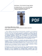 Programa de Reparación de Vidente Bernabé del 11 al 16 de Septiembre