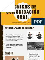 Técnicas de Comunicación Oral