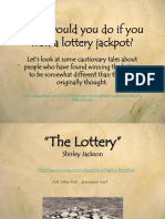 What Would You Do If You Won A Lottery Jackpot?