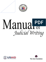 Manual of Judicial Writing