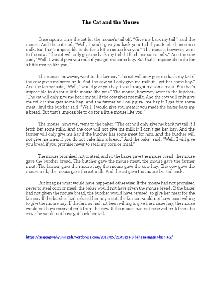 The Cat and The Mouse | PDF | Breads | Livestock