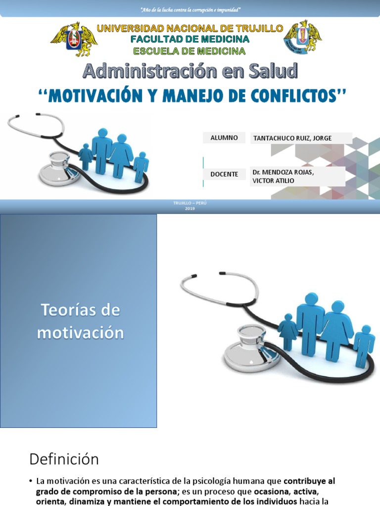 Motivación y Manejo de Conflictos en Salud | PDF | Motivación ...