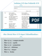 Tabel Sistem Penilaian GCS Dan Pediatrik GCS