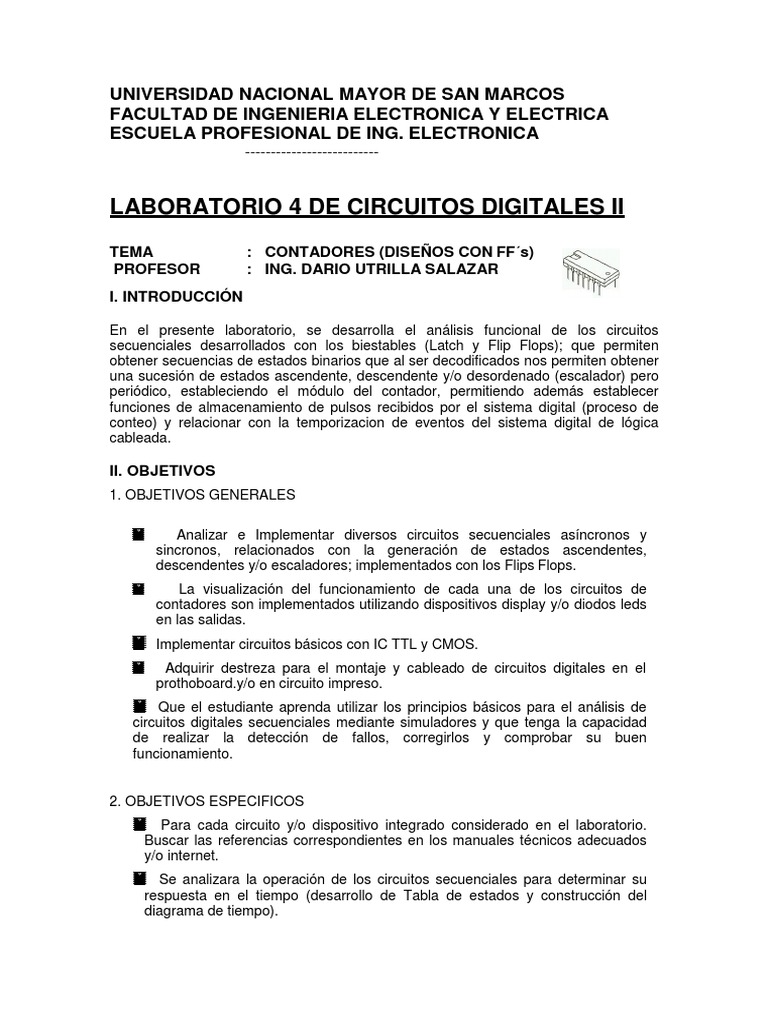 SISTEMAS - DIGITALES - Lab - 4 | PDF | Electricidad | Tecnología digital