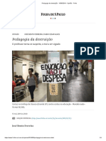 Pedagogia Da Destruição - 15-05-2019 - Opinião - Folha