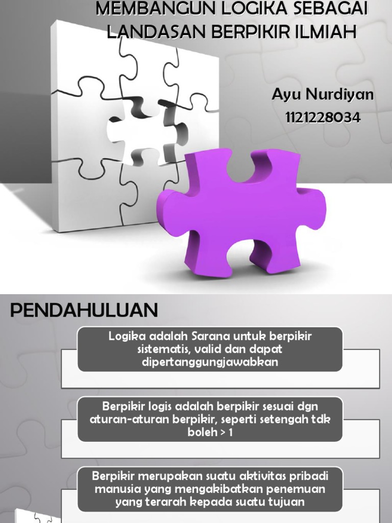 Membangun Logika Sebagai Landasan Berpikir Ilmiah Pdf