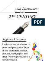Regional Literature: 21 Century